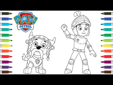 Paw Patrol Halloween Coloring Pages | Rocky & Ryder | Elektronomia - Heaven [NCS Release]