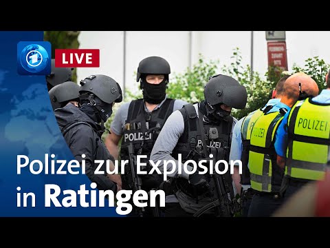 Pressekonferenz von Polizei und Staatsanwaltschaft zur Explosion in Ratingen