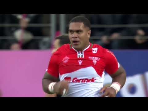 TOP 14 - Essai de John DYER (BO) - Stade Français - Biarritz Olympique - J18 - Saison 2021/2022