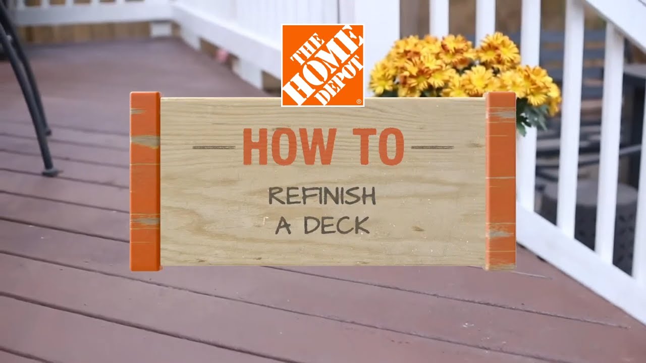 How To Refinish a Deck | The Home Depot with @thisoldhouse