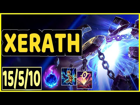 XERATH VS AZIR - 15/5/10 KDA MID GAMEPLAY MASTER I