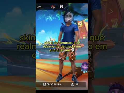 Skins de famosos que realmente dá medo em qualquer um 💀 #freefire
