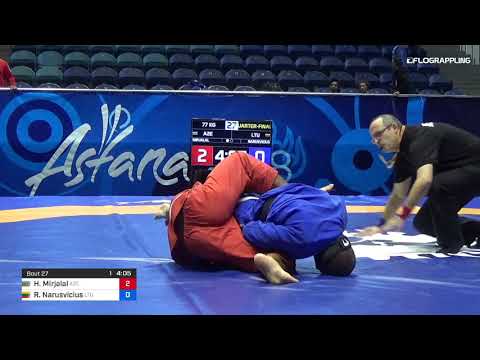1/4 ♂GPGI - 77 kg: H. MIRJALAL (AZE) v. R. NARUSVICIUS (LTU)
