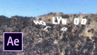 Los Angeles Earthquake - Hollywood Sign Collapse (Adobe After Effects VFX)