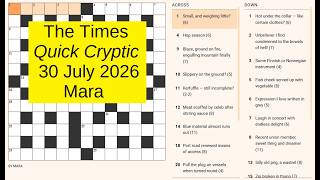 The Times Quick Cryptic 3367