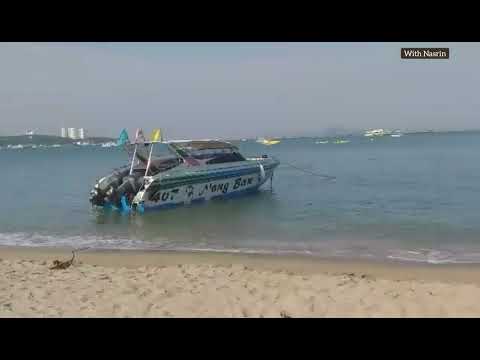 Pattaya beach is still empty due to covid 19// 27 February 2022#pattayabeach #pattayabeachroad