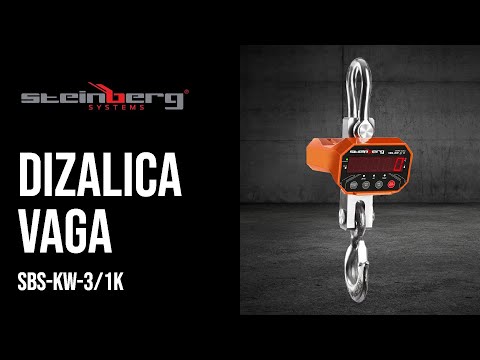 videozapis - Kranska vaga - 3000 kg / 1 kg - LED - digitalna - daljinsko upravljanje 20 m