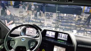 Inside the Nikola Motor Company's Nikola One Semi Truck - interior