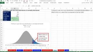 Excel 2013 Statistical Analysis #39: Probabilities for Normal (Bell) Probability Distribution