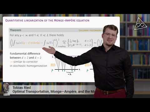 Tobias Ried - Optimal Transportation, Monge–Ampère, and the Matching Problem