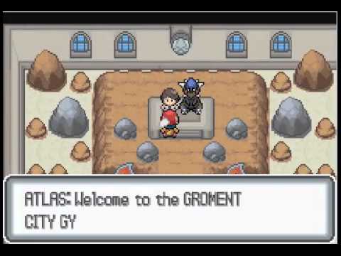 Let's Play Pokemon Light Platinum Part 52 - Groment City Gym Leader Atlas