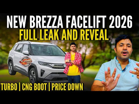 Maruti Brezza facelift 2026 full leaked 🤯 All details, bye bye Tata Nexon, xuv 3xo and venue