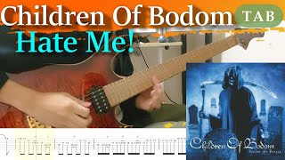Children Of Bodom - Hate Me! Cover Guitar Tab - Lesson