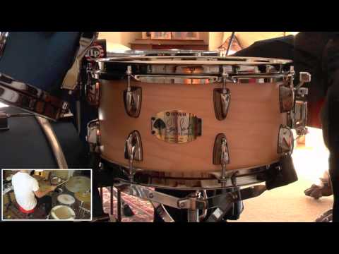 Yamaha Steve Jordan Signature Snare Natural Maple image 6