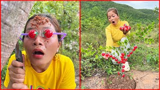 Survival Skills: SMART idea and USEFUL with single mom in forest #bushcraft #camping #outdoors #idea