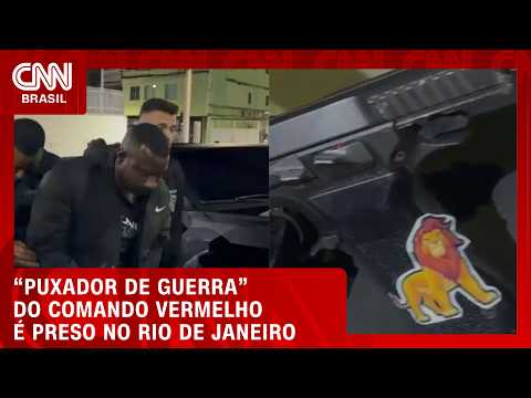 “Simba”, puxador de guerra do Comando Vermelho, é preso no Rio de Janeiro | CNN 360°