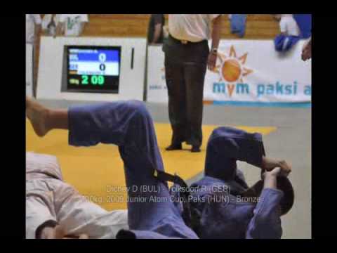 Judo 2009 Paks -100kg Dichev D (BUL) - Tolksdorf R (GER) - Bronze Junior Atom Cup
