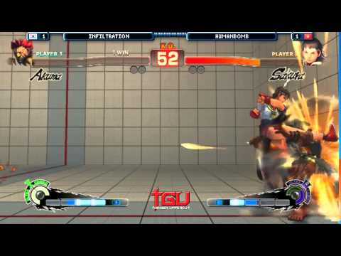 SSF4AE [Top8] Infiltration(Akuma) vs Humanbomb(Sakura) @TGUC2013 23/11/2013