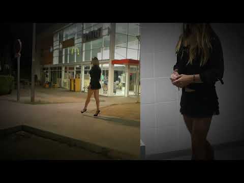 Lily, crossdressing in public with different styles...