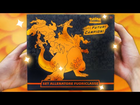 APRO IL SET ALLENATORE FUORI CLASSE DI POKEMON FUTURI CAMPIONI! - Elite Trainer Box Charizard