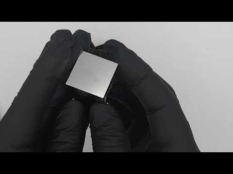 Iridium metal 1" cube - World's largest object made out of pure iridium