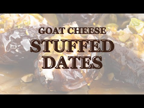 Goat Cheese Stuffed Dates (5 Ingredients)