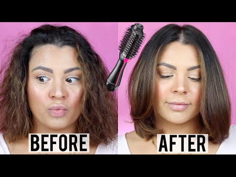 EASY SALON BLOWOUT AT HOME | REVLON ONE STEP HAIR DRYER TUTORIAL