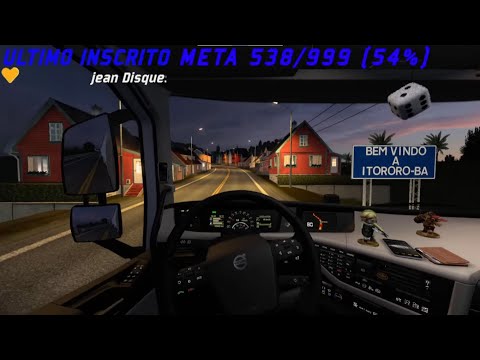 Euro Truck Simulator 2 - cidade Itororo/Bahia passando encima de ponte sobre o rio colonia...