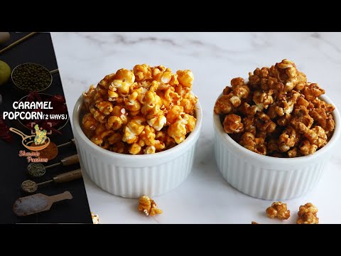 Caramel Popcorn -  2 versions(white sugar & brown sugar)