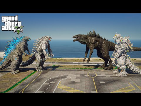 Godzilla x Mechagodzilla vs Kiryu Mechagodzilla, Zilla 98 - Epic Fight ( GTA Mods )