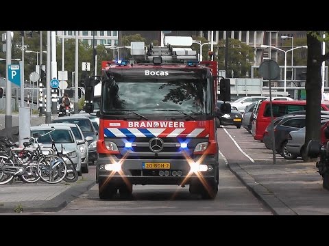 PRIO 1 Nieuwe Tankautospuit 13-9431 Bocas Rijopleidingen Amsterdam met spoed door Amsterdam