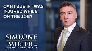 Can I sue if I was injured while on the job? video thumbnail
