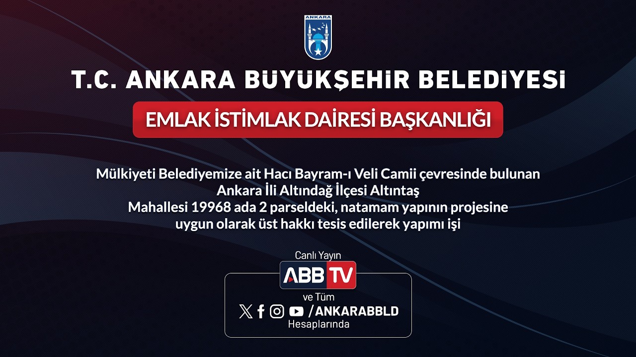 EMLAK VE İSTİMLAK DAİRESİ BAŞKANLIĞI -MüdürlüğüMülkiyeti Belediyemize ait Bayram-ı Veli Camii