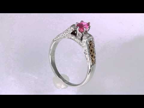 Pink Sapphire Ring .62 Carat