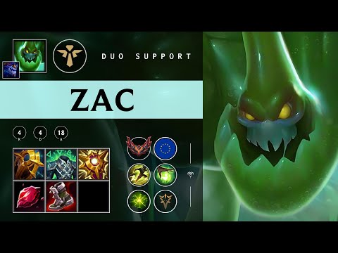 Zac Support vs Poppy - EUW Grandmaster Patch 25.24