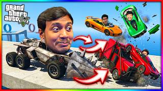 CRAZIEST Face to Face Ramp Challenge in GTA 5 Telugu 🤯