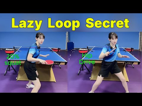 The 'Lazy' Player's Shortcut to a Killer Forehand Loop Without Perfect Footwork