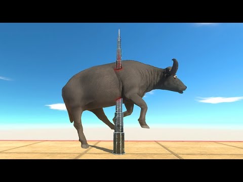 Giant Spike at The Beginning and Grinders at The End - Animal Revolt Battle Simulator