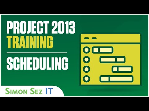 Microsoft Project 2013 Tutorial - Scheduling