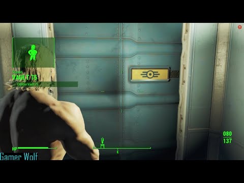 Fallout 4: Naked Explorer. Exploring Vault 75. Part 43 (No Commentary)