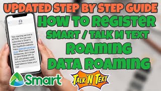 HOW TO ACTIVATE SMART / TALK AND TEXT ROAMING AND DATA ROAMING UPDATE STEP BY STEP GUIDE ROAMING
