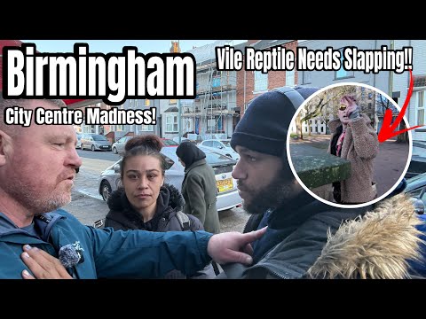 BIRMINGHAM- A New Level Of Madness In Brum Today! The Potty Mouthed Johnny Wrongun Gets Hostile!!