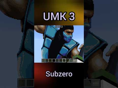 Sub-Zero MK1 to MK12 Evolution in Minecraft - Part 1 #minecraft #mortalkombat #subzero