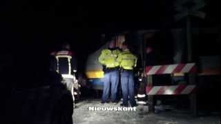 preview picture of video 'Brandweer assisteerd Pro Rail bij kapotte bovenleiding in Ellecom'