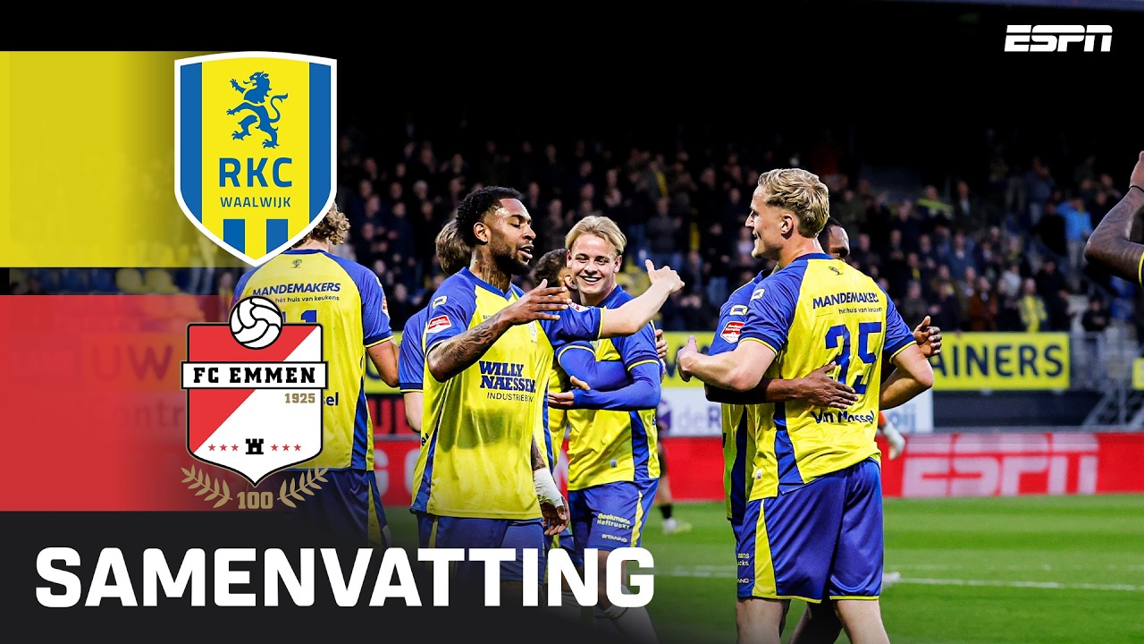 RKC Waalwijk vs Emmen Highlights