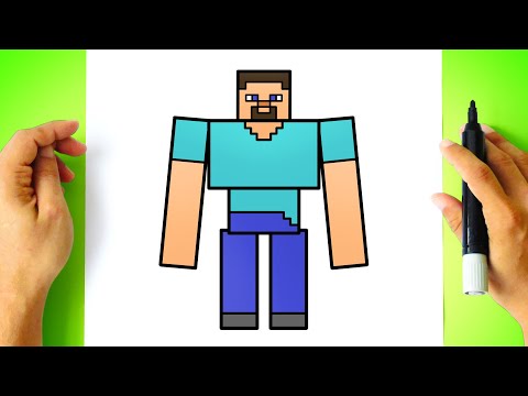How to DRAW MUTANT STEVE MINECRAFT
