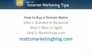 How to Buy a Domain Name