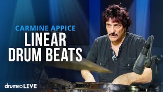 Carmine Appice: Linear Drum Beats - Drum Lesson (Drumeo)
