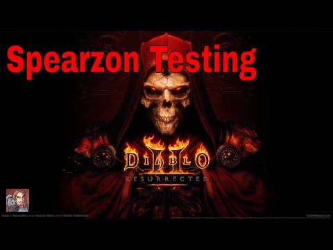 D2R - Spearzon Testing, Fend / Impale / Jab / Charged Strike / Lightning Strike