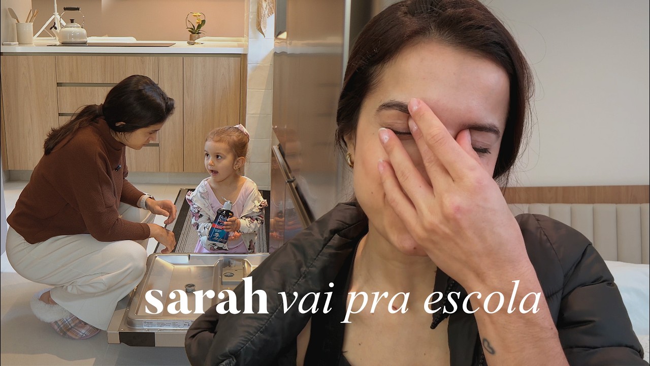 AGORA É REAL: matriculamos a Sarah na escola… vlog do nosso dia + rotina de mãe